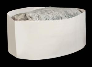 White Low Profile Overseas Cap - 10 case - 100 count.