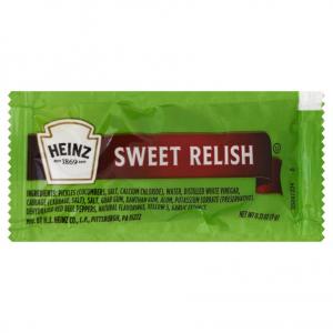Heinz Sweet Relish, 0.31-Ounce Single Serve Packages (Pack of 200)