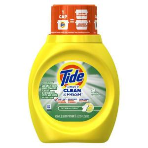 Tide Simply Clean & Fresh High Efficiency Liquid Detergent, 6 x 25 fl oz Case