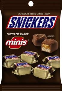 SNICKERS Minis Size Chocolate Candy Bars Bulk Bags (4.4 Oz, Pack Of 12)