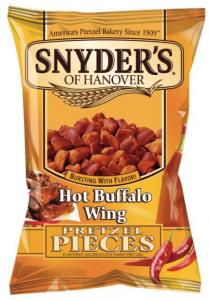 Snyder's of Hanover Pretzel Pieces, Hot Buffalo Wing, 8 Ounce (Pack of 6)