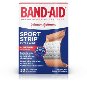 Band Aid Sport Extra Wide All One Size, 30 Count (4-6 Pack)
