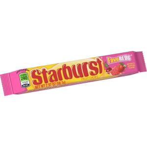 Starburst FaveREDs Fruit Chews Candy, 2.07 ounce (24 Single Pks)