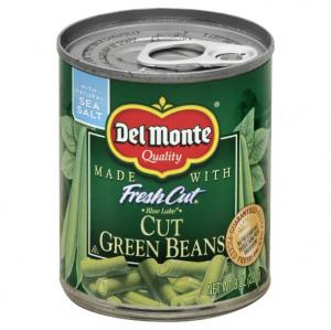 Del Monte Canned Fresh Cut Green Beans, 0 G Trans Fat (8 OZ, Pack Of 12)