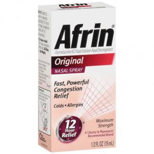 Afrin Original 12hr Nasal Spray 15ml, 507 Fluid Ounce (6-6 Pack)