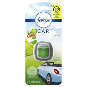 Febreze Air Freshener Car Vent Gain Scent, .06 Fluid Oz (8 Pack)