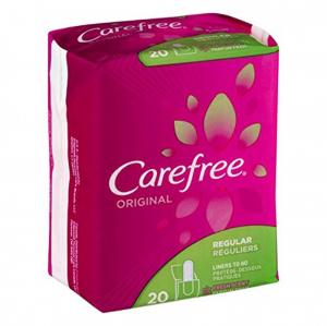 Carefree Pantiliner Regular Scented W/ Baking Soda, 20 Ct (18 Pk)