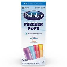 Pedialyte Freezer Pops - Assorted Flavors, 2.1 oz, 16 ct