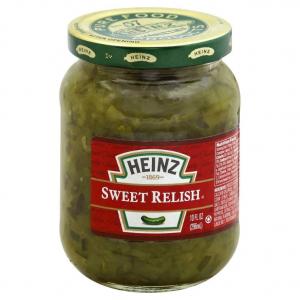 Heinz Sweet Green Relish (10oz Jars, Pack of 12)