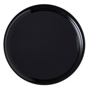 WNA Comet A918BL25 18 in. Checkmate Black Round Catering Tray -