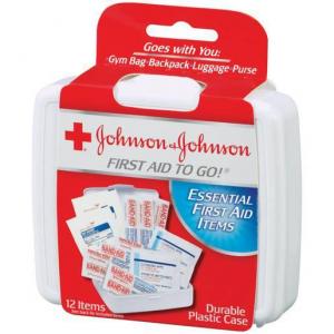 Johnson's Red Cross First Aid Kit Travel Pack 1Count (CASE OF 8 OF 6 PACK)