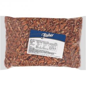 Fisher Pecan Pieces, Fancy, Medium, 5-Pound Packages