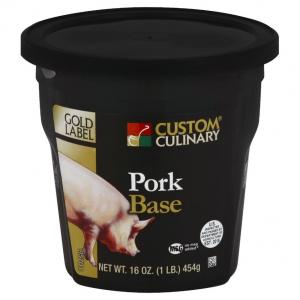 Custom Culinary Gold Label Pork Base, No Msg Added (1 lbs, 6 Per Case)