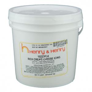 Henry and Henry Rich Cream Cheese Icing, 20 Pound -- 1 each.