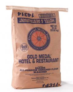 Gold Medal All Purpose Bleached Enriched Malted Hotel and Restaurant Flour, 50 Pound