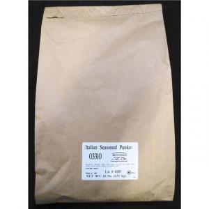 Upper Crust Zesty Spiced Italian Seasoned Panko Breadcrumbs, 10 Pound -- 1 each.