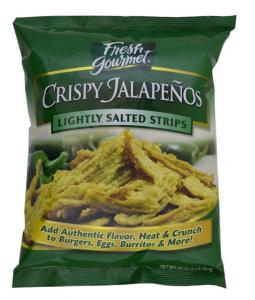 Fresh Gourmet Crispy Jalapeno Strips - 1 lb. package - 10 per case