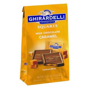Ghirardelli Milk & Caramel Filled Squares Bag, 5.32 Oz (Pk of 6)