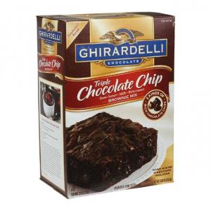 Ghirardelli Chocolate TRIPLE CHOCOLATE CHIP BROWNIE Mix (7 Lbs, Pack Of 2)