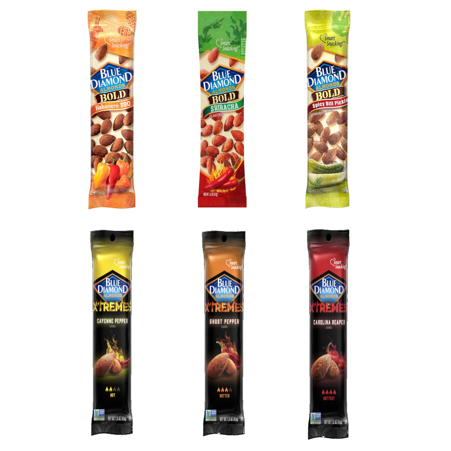 Blue Diamond Spicy Tubes Variety 6 Pack
