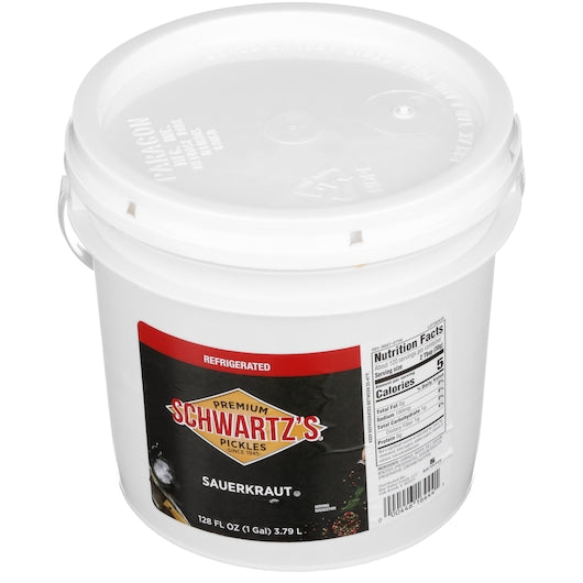 Schwartz Never Cooked Refrigerated Sauerkraut, 4 x 1 GA Case - DOT product image 2