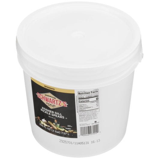 Bay Valley Foods Kosher Quarter Cut Pickle Spear Bulk, 1 x 2 GA Case - Condiments & Sauces