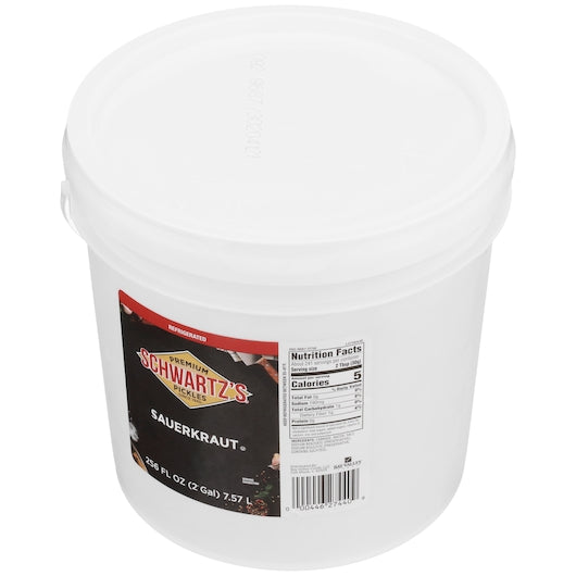 Schwartz Never Cooked Unpasteurized Kraut, 1 x 2 GA Case - DOT product image 5