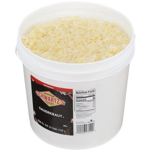 Schwartz Never Cooked Unpasteurized Kraut, 1 x 2 GA Case - DOT product image 4
