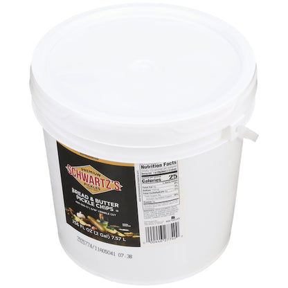 Bay Valley Foods Bread & Butter 400 To 550 Count .313 Inch Crinkle Cut Pickle Slice Bulk, 1 x 2 GA Case - GS1 closed shipping case image
