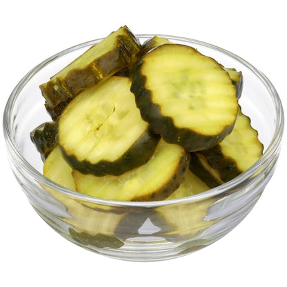 Bay Valley Foods Bread & Butter 400 To 550 Count .313 Inch Crinkle Cut Pickle Slice Bulk, 1 x 2 GA Case - GS1 plated product image