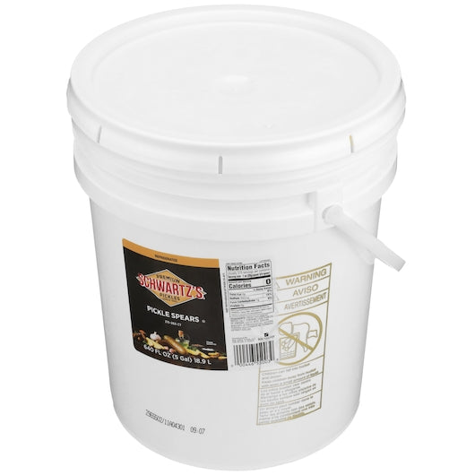 Bay Valley Foods Kosher 215 To 265 Count Pickle Spear Bulk, 1 x 5 GA Case - GS1 closed shipping case image