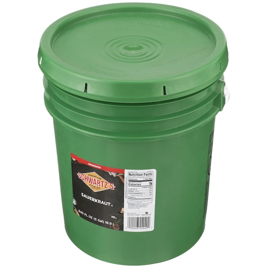 Schwartz Never Cooked Refrigerated Sauerkraut, 1 x 5 GA Case - DOT product image 5