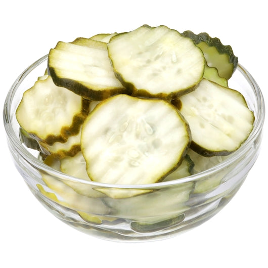 Schwartz's Kosher Hamburger 2850-3150 Count 3/16 Inch Pickle Slice Bulk, 1 x 5 GA Case - DOT product image 4