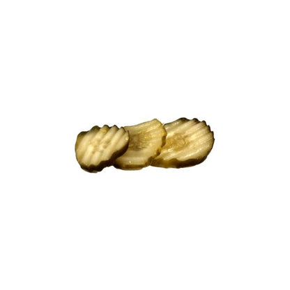 Schwartz's Kosher Hamburger 2850-3150 Count 3/16 Inch Pickle Slice Bulk, 1 x 5 GA Case - DOT product image 3