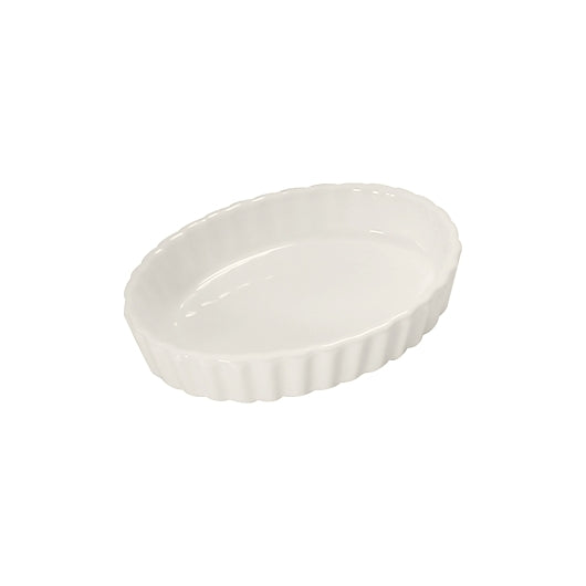 Diversified Ceramics Oval Creme White Brulee Dish 6 Oz, 1 x 24 each Case - Kitchen Smallware