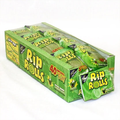 Rip Rolls Green Apple Display Carton, 12 x 24 x 1.4 oz Case - DOT product image 4