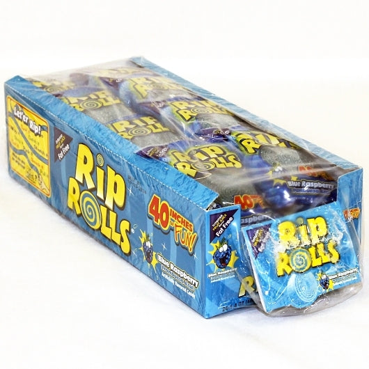 Rip Rolls Blue Raspberry Display Carton, 12 x 24 x 1.4 oz Case - DOT product image 4