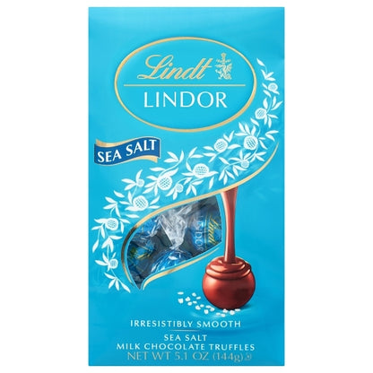 Lindt Lindor Sea Salt Bag, 6 x 5.1 oz Case - Candy & Confections