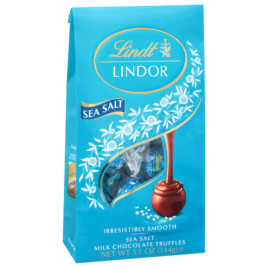 Lindt Lindor Sea Salt Bag, 6 x 5.1 oz Case - DOT product image 8
