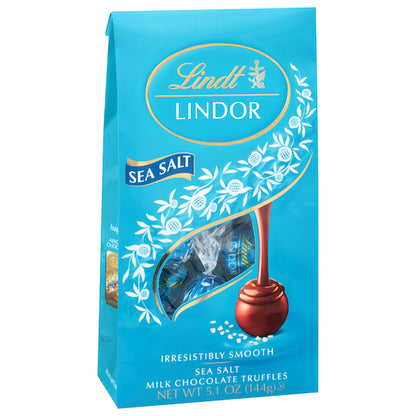 Lindt Lindor Sea Salt Bag, 6 x 5.1 oz Case - DOT product image 8