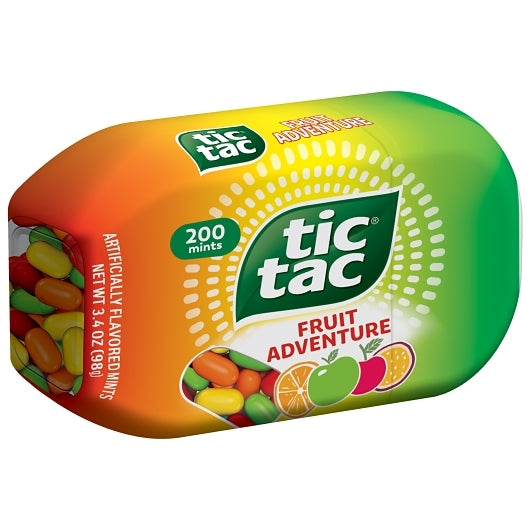 Tic Tac Fruit Adventure Bottle Pack, 12 x 4 x 3.4 oz Case - Alternate product angle or state