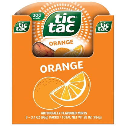 Tic Tac Orange Fridge Pack, 6 x 8 x 3.4 oz Case - DOT product image 2