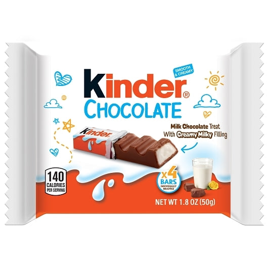 Kinder Chocolate T4X18X12 Multi - Milk Chocolate Bar, 12 x 18 x 1.8 oz Case - Candy & Confections
