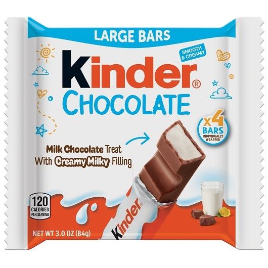 Kinder Maxi T4X16X6 Multi - Milk Chocolate Bar, 6 x 16 x 2.97 oz Case - Candy & Confections - image 2