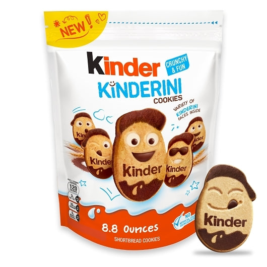 KINDER Kinderini Shortbread Cookies Bag, 12 x 8.8 oz Case - Bakery & Desserts