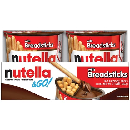 Nutella Hazelnut Spread With Breadsticks, 4 x 12 x 1.8 oz Case - DOT product image 3