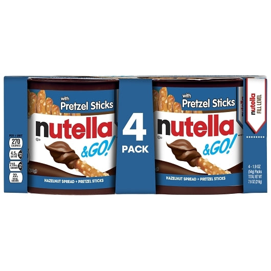 Nutella & Go Hazelnut Spread With Pretzels, 6 x 7.6 oz Case - DOT product image 2