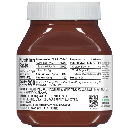 Nutella Hazelnut Spread Jar, 12 x 26.5 oz Case - DOT product image 5
