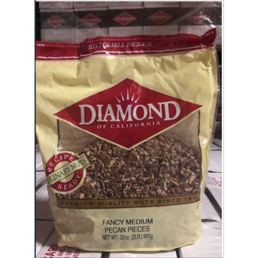 Diamond Pecan Fancy Medium Pieces, 3 x 2 lb Case - Nuts & Seeds