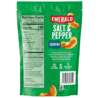 Emerald Cashews Sea Salt Pepper, 6 x 5 oz Case - DOT product image 7